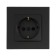Single Tot Glossy Glass, 16 A, hidden, with salary, glass, black
