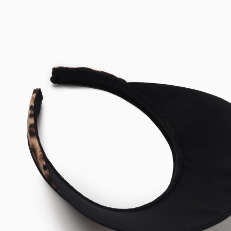 Feminine visor minaku "leopard" color Black color, rr 56-58-3