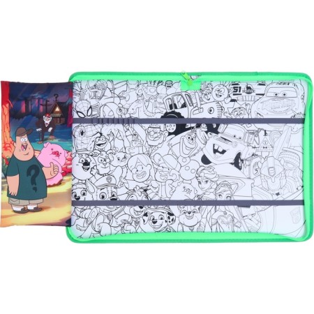 A4 labor folder with a pencil case, lightning, textiles, gravity farz-3