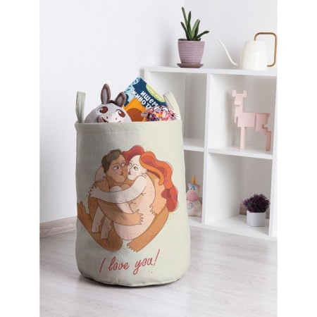 Basket for toys "Natural love, size 35x50 cm