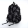 School backpack from textiles with a zipper, 4 pockets, black color