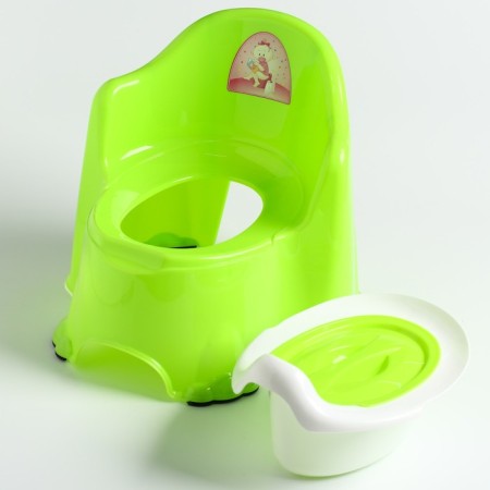 Pot children's anti -slip "comfort" with a lid, a removable bowl, a light color-2