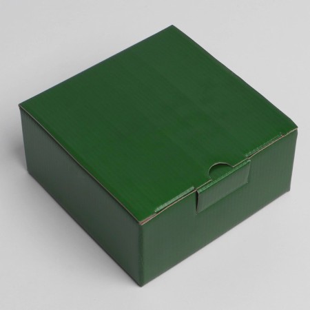 Gift folding box, packaging, "green", 15 x 15 x 7 cm-1