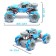 Radio-controlled machine "Jeep-Akobat", 4WD, gesture control, operates on the battery, blue color