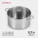 Stainless steel pan "GREAT", 5.7 liters, induction