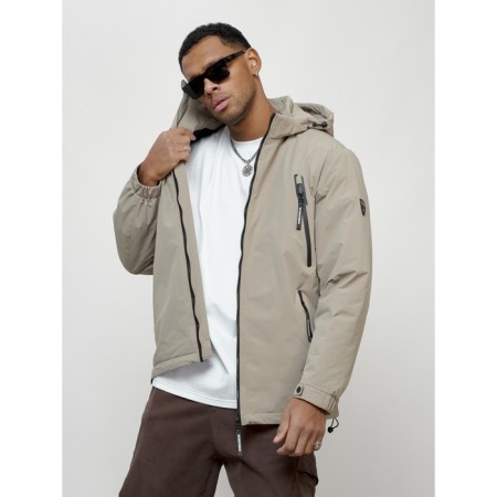 Male spring jacket, size 56, beige color-4
