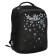 School backpack, 39 x 26 x 17 cm, Grizzly, "starfall", ergonomic back, black