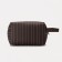 Lightning cosmetic bag, external pocket, brown color
