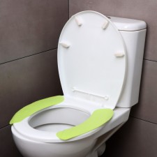 The sticker for the toilet is monophonic, 2 pcs (salad)