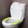 The sticker for the toilet is monophonic, 2 pcs (salad)