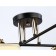 Suspended chandelier Ambrella Light, Modern, TR303089, 6HE27, black color, gold