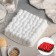Form for mousse desserts and baking of the “bubbles”, silicone, 18.5 × 4.5 cm, white color