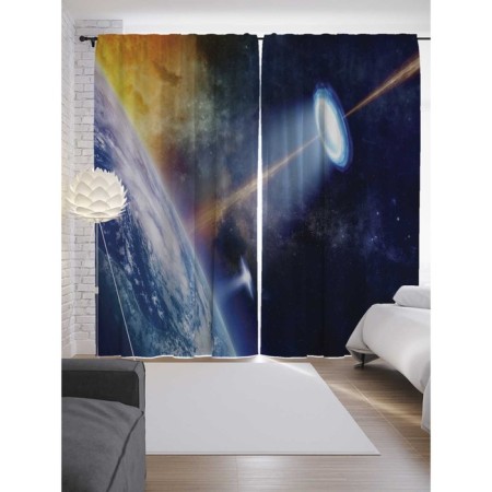 Photostes "Space Portal", Saten, size 145x265 cm, 2 pcs