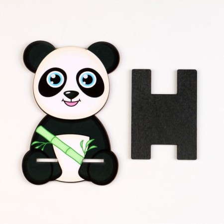 Stand for the phone "Panda", wood-2