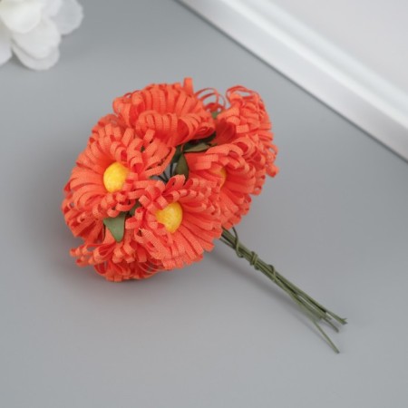 Decorative flower for creativity "Chamomile" Orange-1