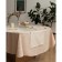 Round tablecloth Sofi de Marko "Becky", size 160 cm, beige color