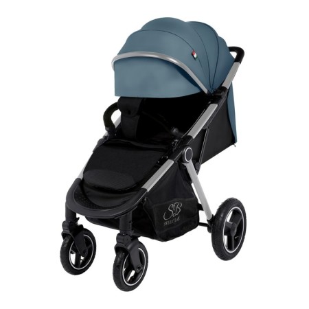 Walking stroller Sweet Baby Compatto, Silver Dark Green-8