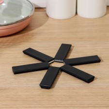 Hot folding folding fold, d = 19 cm, black color