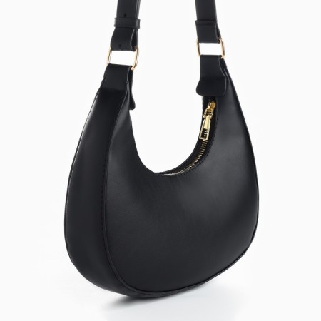 Women's bag made of artificial leather, 22x23x6 cm, black-8