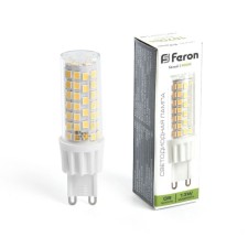 Лампа светодиодная Feron, G9, 13 Вт, 175-265 В, белый свет