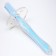 Baby teether, with a limiter, silicone, from 3 months, the color is blue.