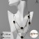 Beads 2 tiers "ovals" Black color in gold, 54 cm