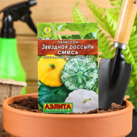Seeds of Patisson Star Solder "Leader", mixture, 1 g,