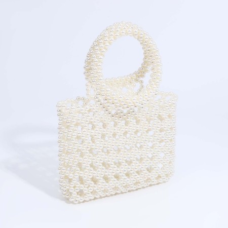 Bag-clate without fastening, white color-1