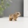 Souvenir Polystone "Elephant with a Flower on the Popon" 3x4x1.5 cm