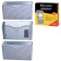 Wall set of 3 metal trays of Germanium, for A4 format, silver