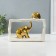 Souvenir Ceramics "Elephant with an elephant - touch. Rectangle" White with gold 6x23x16.5 cm 1032364
