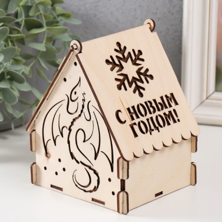 Domik box "Dragon" natural 12x10x14 cm (set of 7 parts)-2