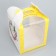 Box for cake, confectionery packaging, Easter, 15 x 15 x 18 cm
