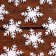 New Year's set for the decor "Snowflakes", on an adhesive basis
