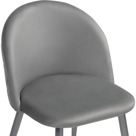 ALDO 1 Metal/velor, gray/gray 50x50x78 cm stool-5