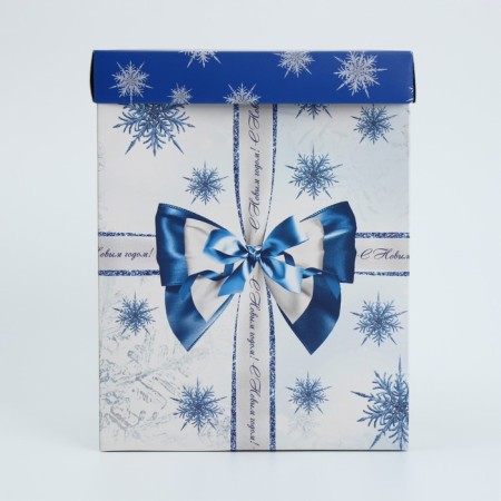 Folding box with 3D effect "Snow Waltz", 18 x 14 x 23 cm, New Year-4