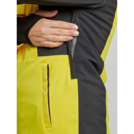 Ski costume female winter, size 50, yellow color-9