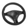 Torso steering, pu, perforation, size 38 cm, black