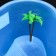 Laguna turtle jack with palm trees, 26 x 20 x 13 cm