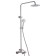 Shower system FMARK FS8435, tropical shower, shower set, mixer, satin