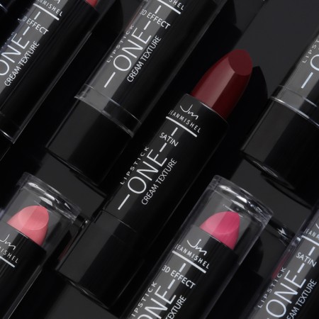 Lipstick Jeanmishel Satin Cream Texture tone 20 plum, 14 g-1