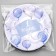 Disposable paper plate "1 year, stars, balls" (18 cm), blue color