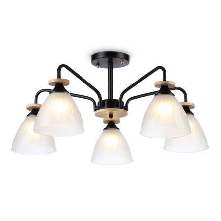 Suspended chandelier Ambrella Light, Modern, TR9571, 5HE27, Black Color