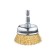 Cup brush for the drill KWB, D = 50 mm, brass, soft, shank d = 6 mm