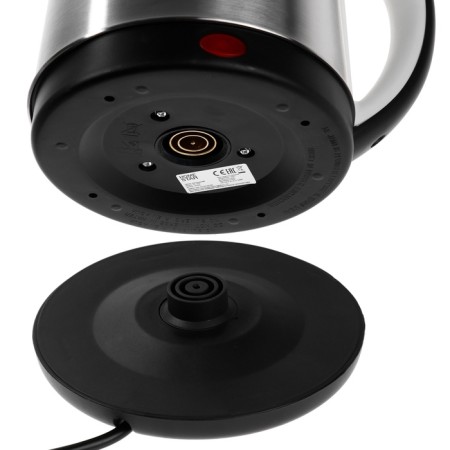 Electric kettle Homestar HS-1054, metal, 2.3 l, 1500 watts, silver-black-6