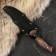 Caucasian knife, tourist "scorpion" with scabbard, steel - 40x13, waxed nut, 14 cm