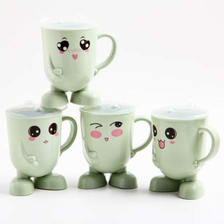 Baby mug with a lid, 270 ml., Color and pattern mix-1