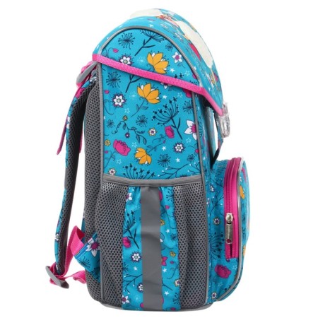 School satchel on the castle, 37 x 25 x 14 cm, Erich Krause Ergoline 15l, Flower Sheep 56763-3