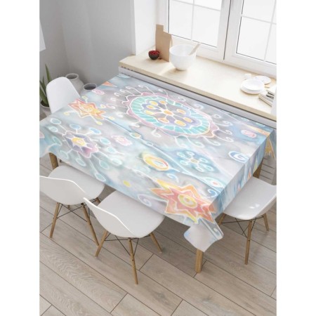 Tables on the table "Flower dreams", rectangular, Saten, size 120x145 cm