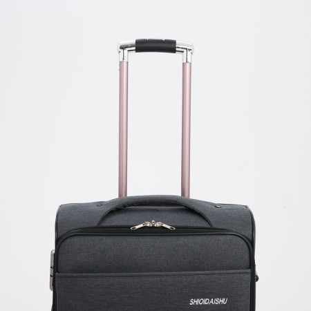 Small suitcase 24 "On the zipper, code castle, with extension, the color is gray-5